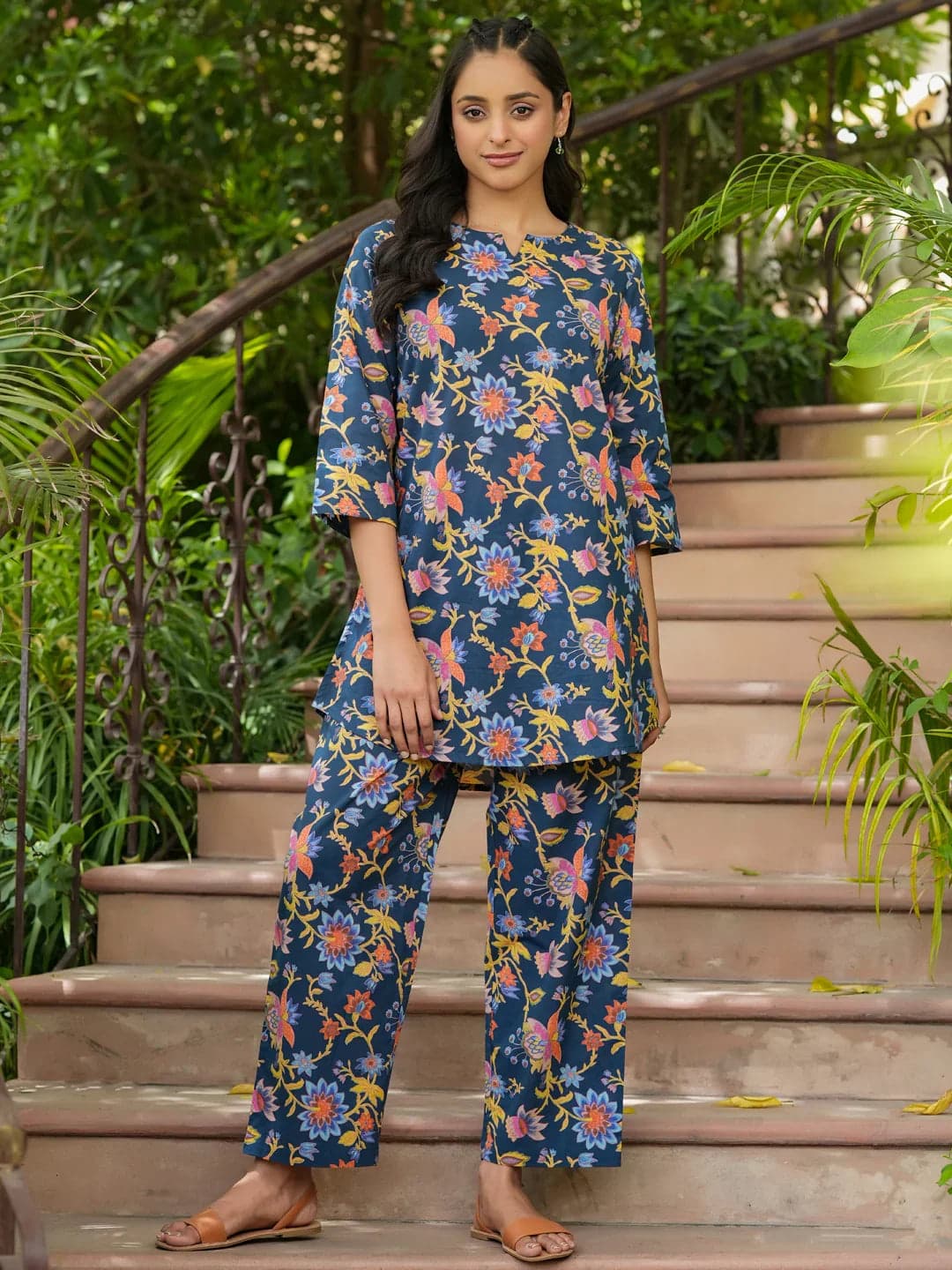 Beautix Fashion Harbor Print Lounge Pair