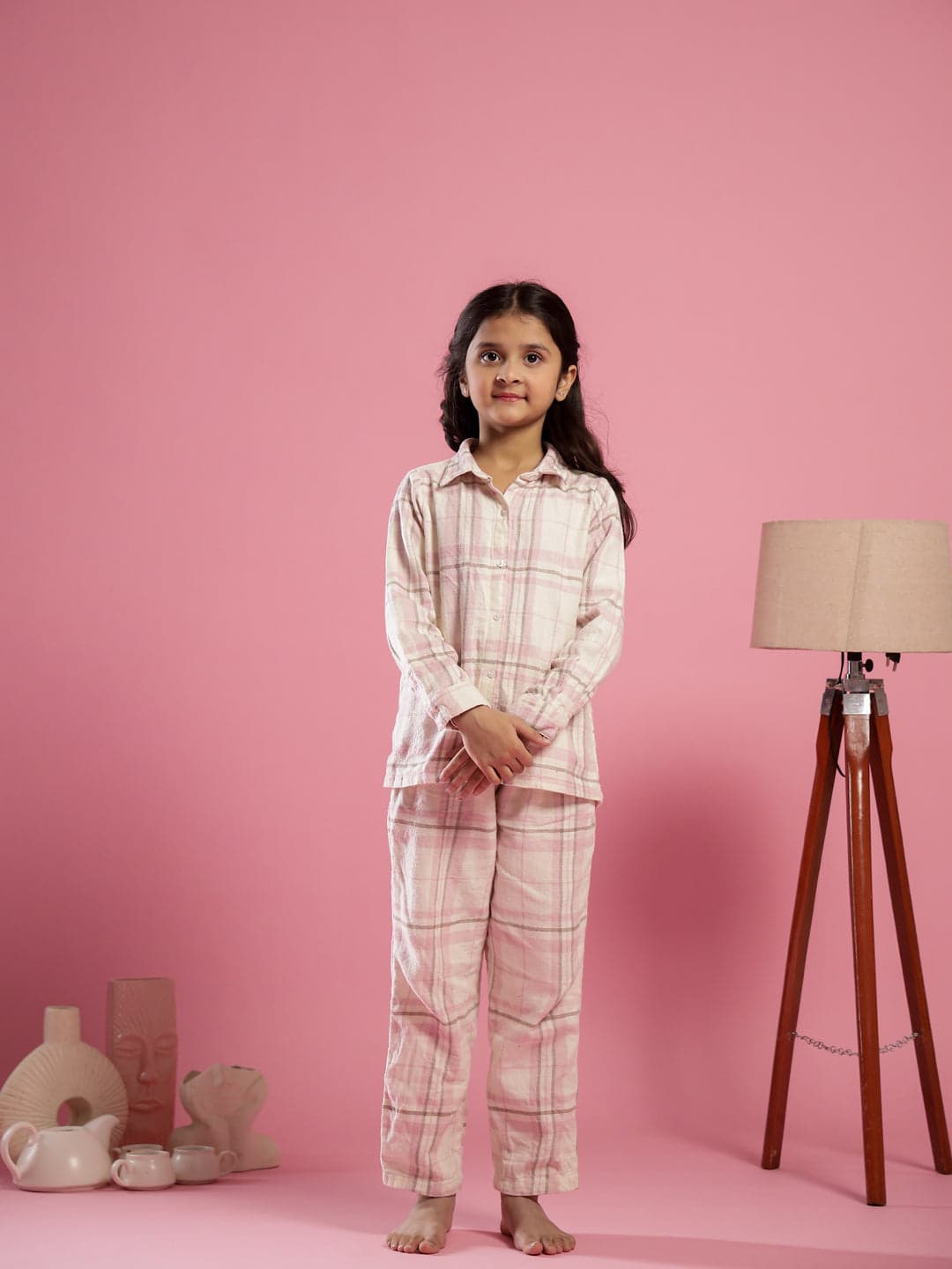 Beautix Fashion Blush Grid Junior Rest Pair